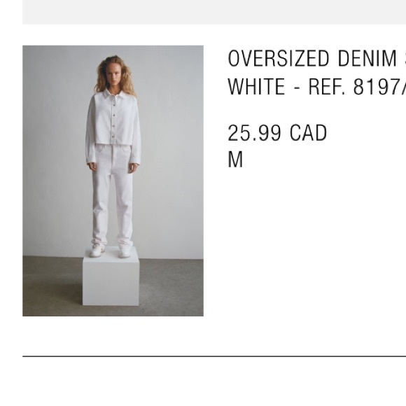 Zara Oversized Denim Shirt - Picture 6 of 6